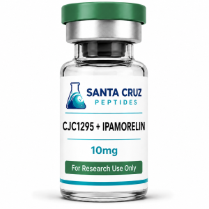 CJC1295 + Ipamorelin (No DAC) 10mg research peptide vial — Santa Cruz Peptides