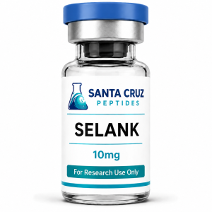 Selank 10mg research peptide vial — Santa Cruz Peptides
