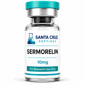 Sermorelin 10mg research peptide vial — Santa Cruz Peptides