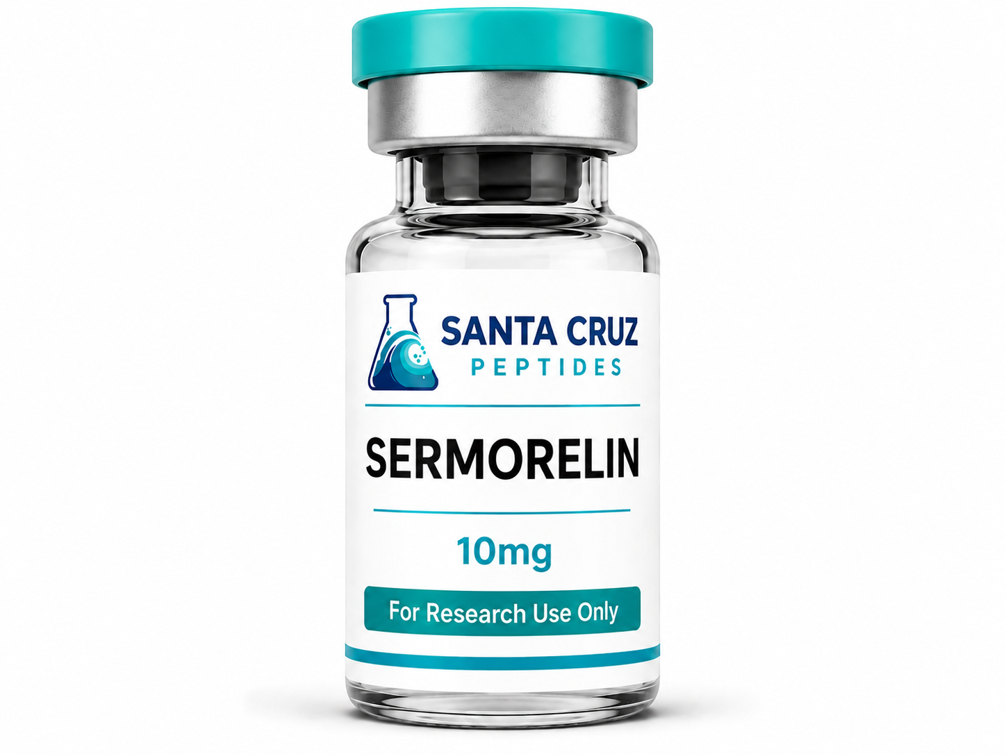 Sermorelin 10mg research peptide vial — Santa Cruz Peptides